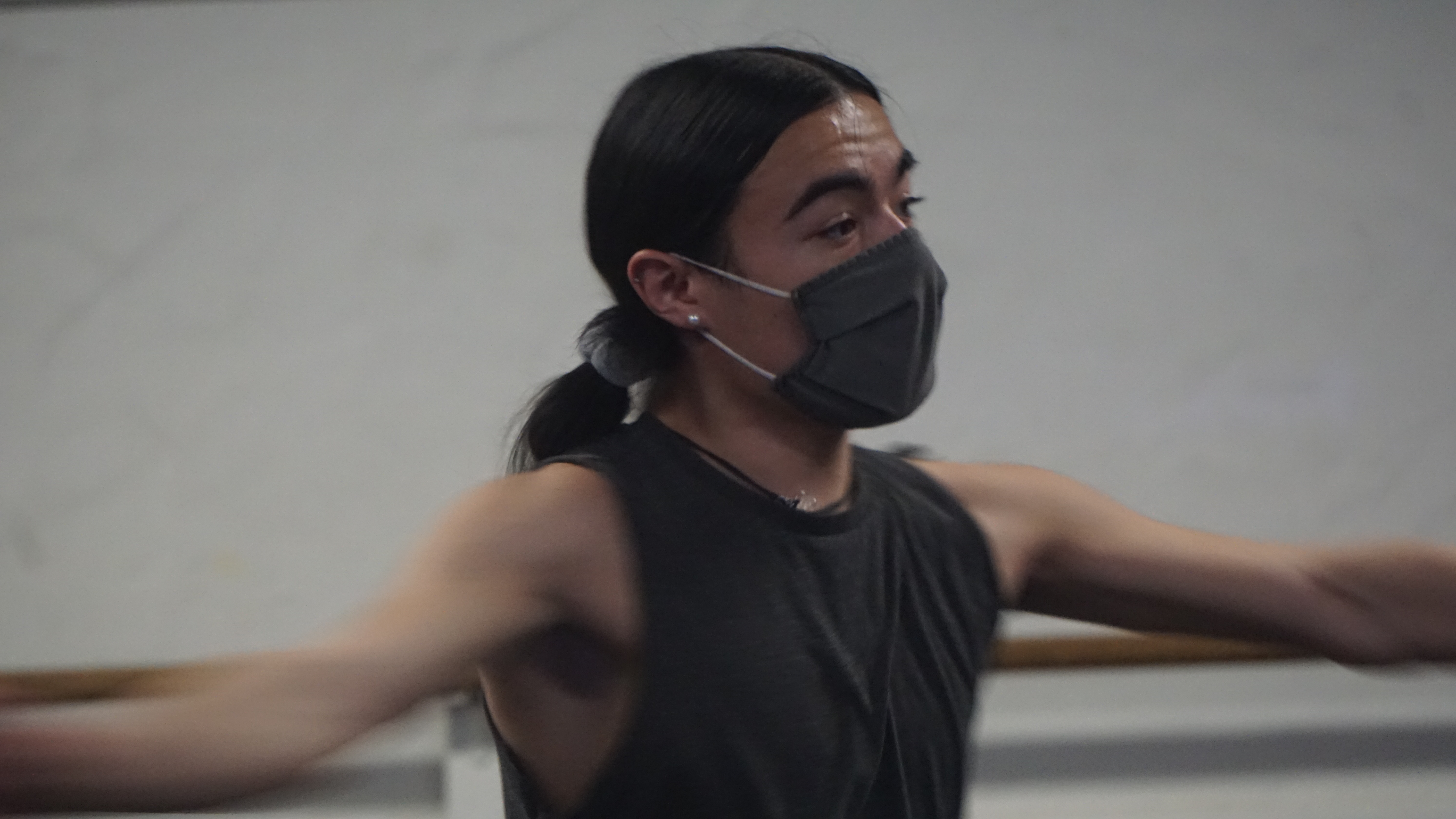 A picture of Mikey Horowitz dancing